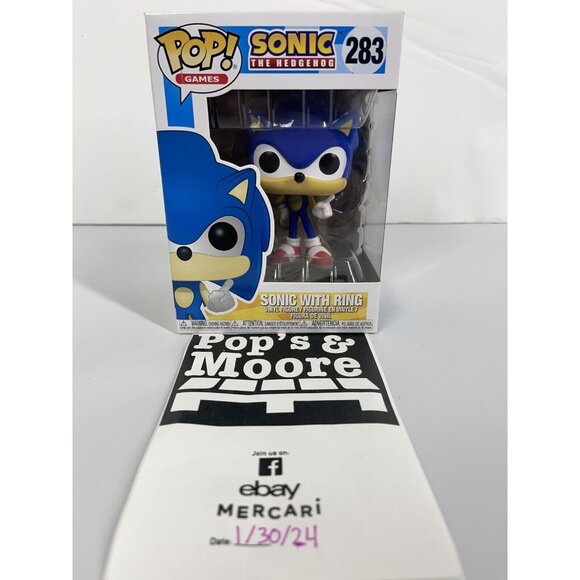 Funko Pop! Sonic The Hedgehog: Sonic With Ring 283 Vinyl Figure Brand New - Picture 1 of 7